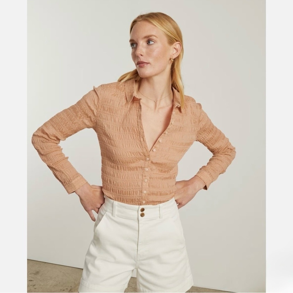 Everlane Button Smock Top Blouse